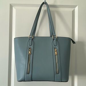 Beautiful Large Light Blue Tote Shoulderbag